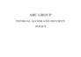 develop is security policy and procedures